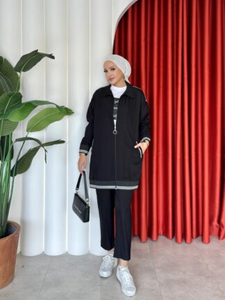 Sevda Pantolon  Takım Siyah