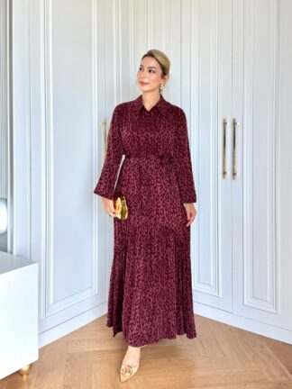 Sümeyye Elbise Bordo