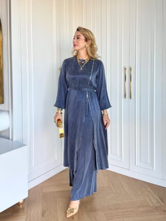 Ayşin Pantolonlu Takım Lacivert
