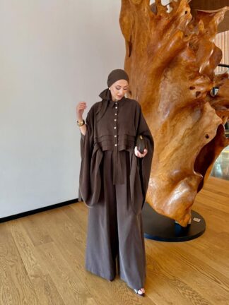 Esra Pantolonlu Takım Acı Kahve