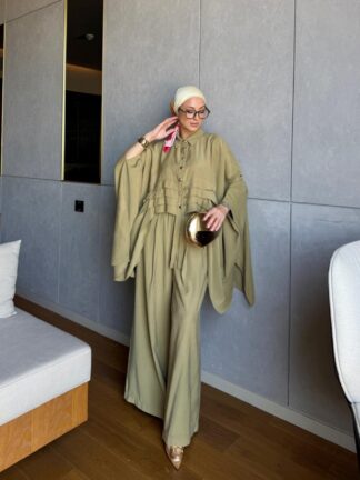 Esra Pantolonlu Takım Çağla Yeşili