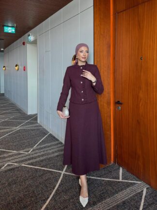 Ayşe Etekli Takım Bordo