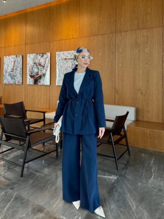 Esin Pantolonlu Takım Lacivert