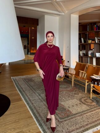Özge Elbise Bordo