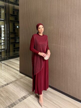 Atiye Elbise Bordo