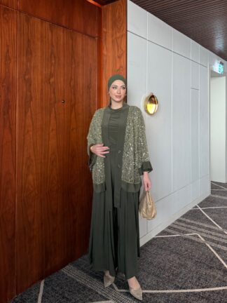 İlayda Pantolonlu Takım Haki