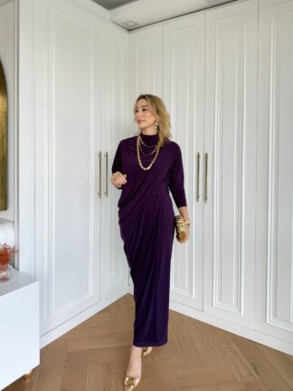Özge Elbise Mor