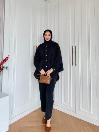 Selen Pantolonlu Takım Lacivert