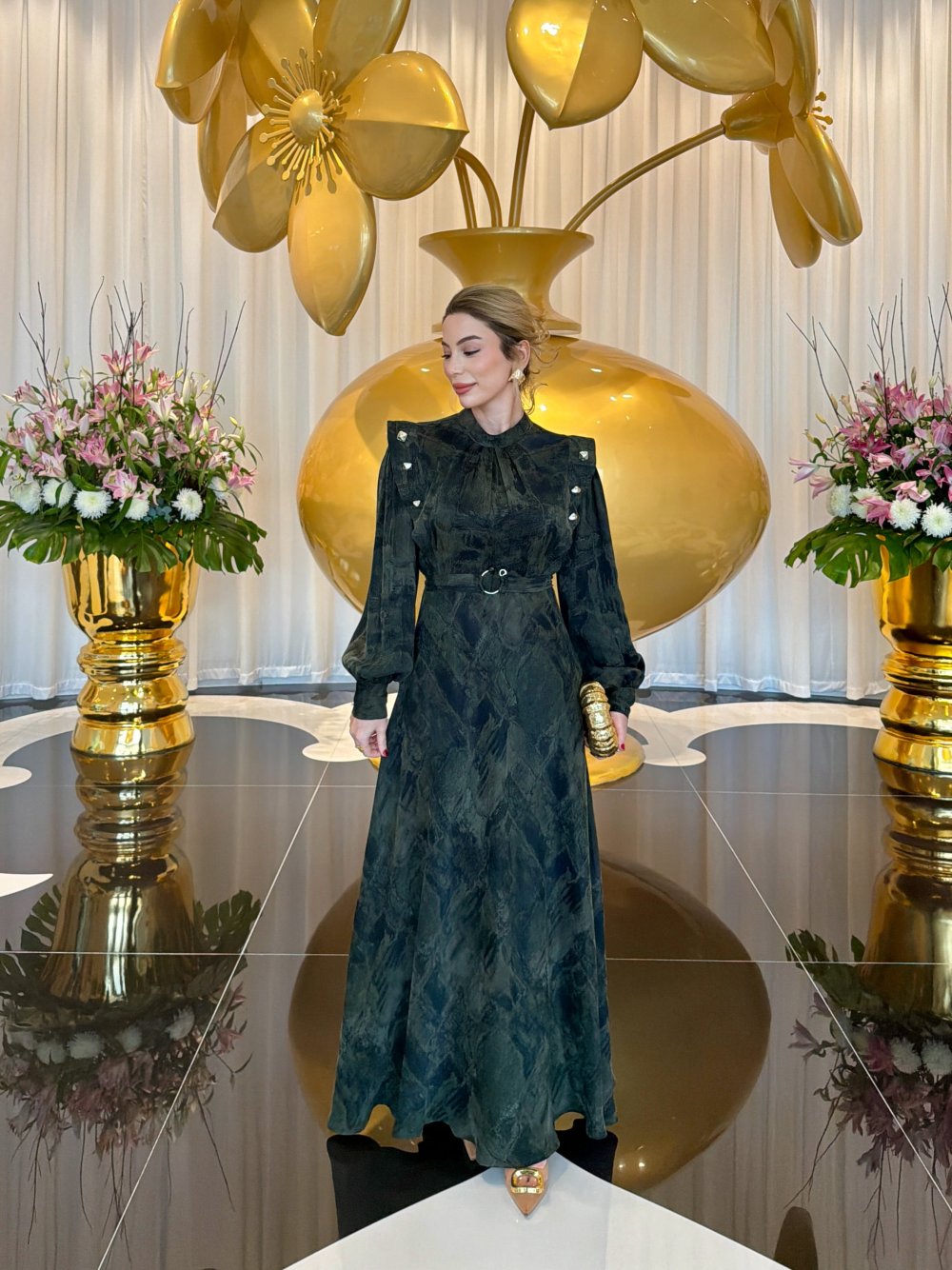 Şengül Elbise Haki - Görsel 2
