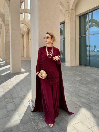 Miray Pantolon Takım Bordo