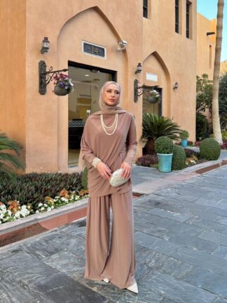 Yonca Pantolon Takım Vizon