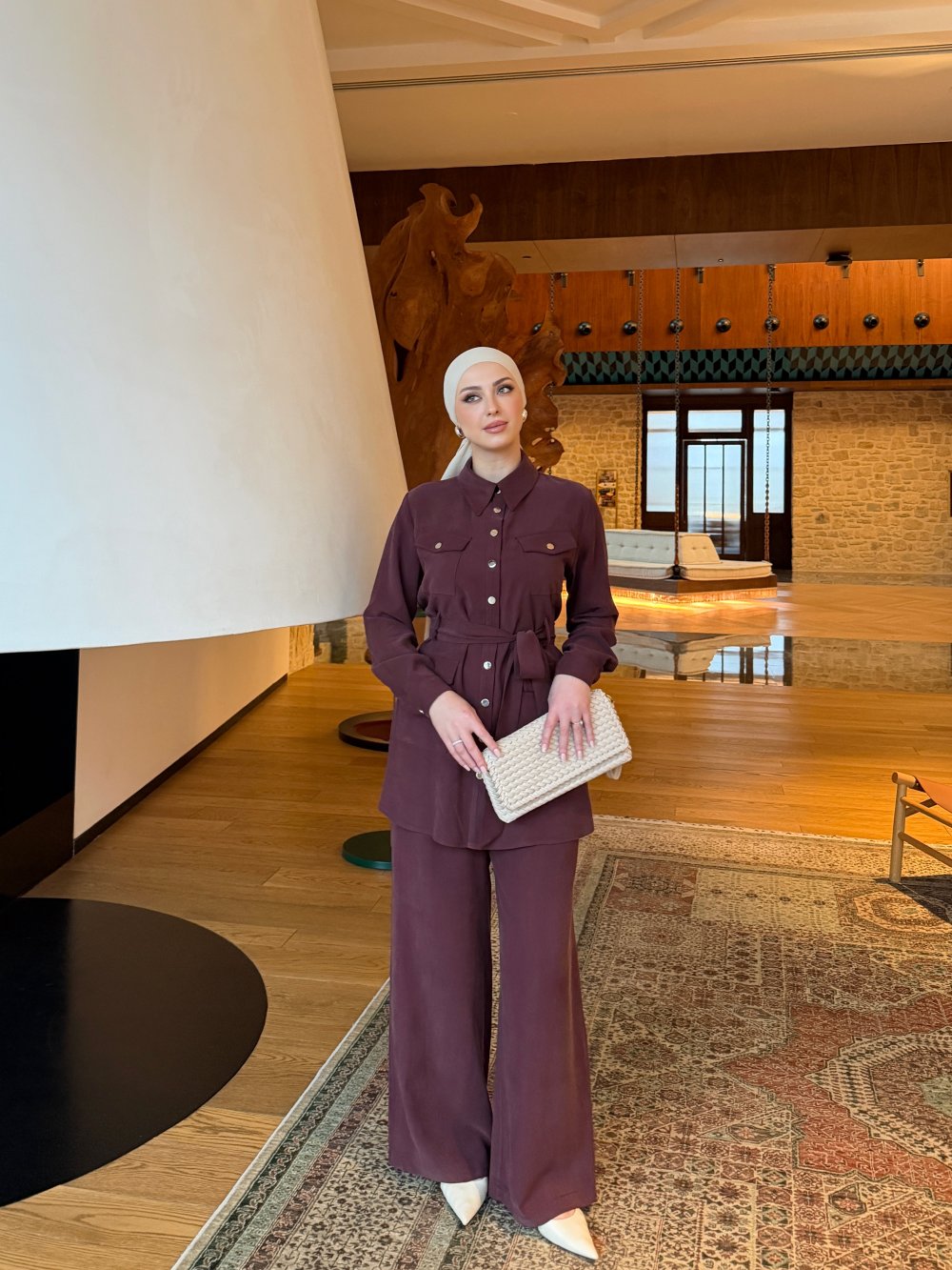 Asu Pantolon Takım Mürdüm - Görsel 2