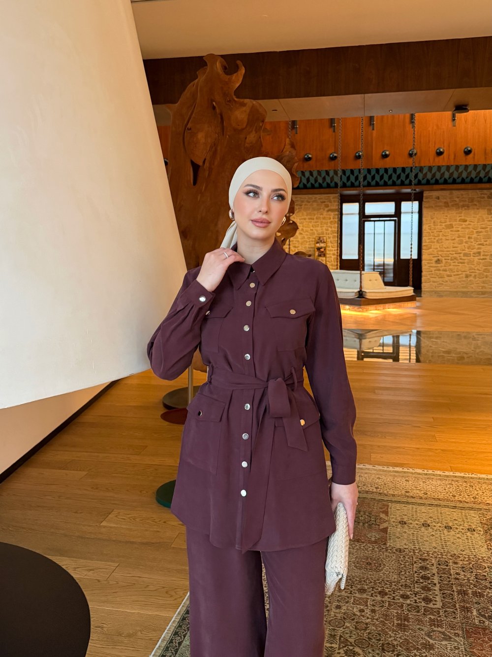 Asu Pantolon Takım Mürdüm - Görsel 6