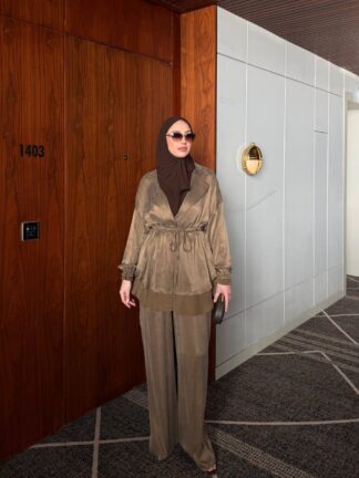 Belinay Pantolon Takım Vizon