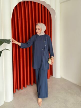 Kadriye Pantolon Takım Lacivert