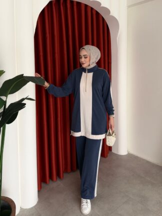 Aynur Pantolon Takım Lacivert