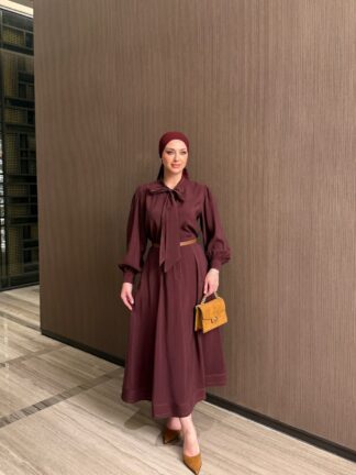 Hasibe Etekli Takım Bordo
