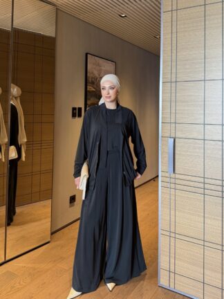 Aliye Üçlü Takım Siyah