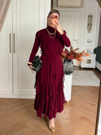 Reyhan Etekli Takım Bordo