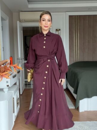 Betül Elbise Bordo