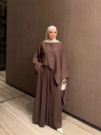 Gamze Pantolon Takım Kahverengi