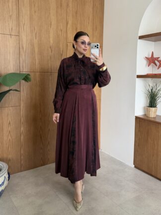 Jale Etekli Takım Bordo