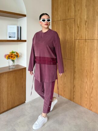 Sönmez Pantolon Takım Mürdüm