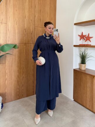 Samira Pantolon Takım Lacivert