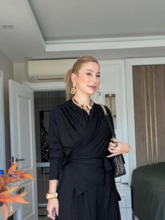 Gülcan Pantolonlu Takım Siyah
