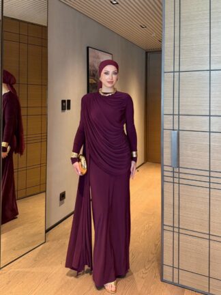 Nahide Elbise Mor