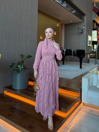 Safiye Elbise Pembe