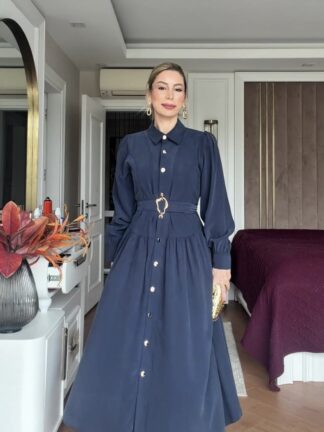 Başak Elbise Lacivert