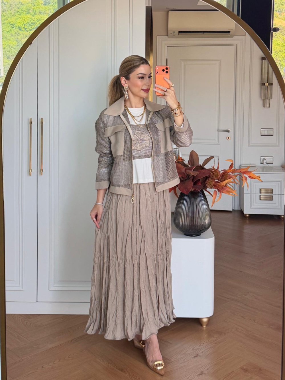 Züleyha Etekli Takım Bej