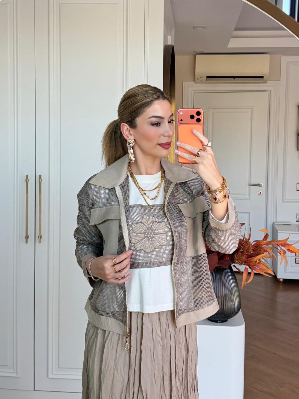 Züleyha Etekli Takım Bej - Görsel 2