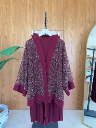 İlayda Pantolonlu Takım Bordo